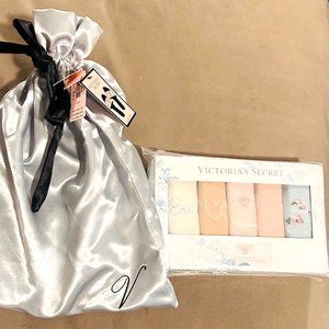 Victoria's Secret Bridal RETIRED "I Do" 5PantyPack &  Rhinestone Slippers-Bundle